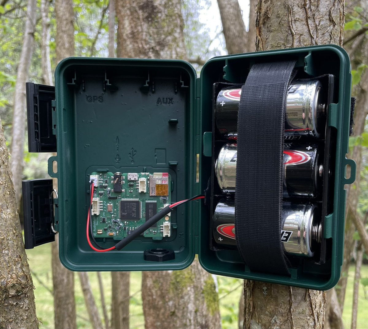 Alex Rogers (@alex_rogers_cs) on Twitter photo Experimenting with prototype <a href="/OpenAcoustics/">Open Acoustic Devices</a> AudioMoth Dev housings. Three D-cell batteries, GPS and option of external microphone. Experimenting with prototype <a href="/OpenAcoustics/">Open Acoustic Devices</a> AudioMoth Dev housings. Three D-cell batteries, GPS and option of external microphone.