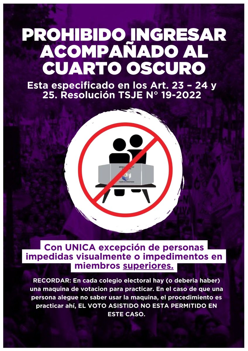 ojosdesal's tweet photo. ATENCION APODERADOS Y VEEDORES, NO SE DEJEN INTIMIDAR POR PUNTEROS. https://t.co/fudrgzBCSd