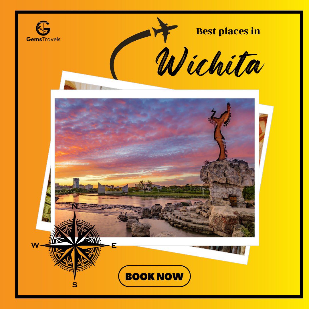 One’s destination is never a place, but a new way of seeing things, and @gemstravel will help you see the best places of Wichita with best offers on tickets and hotels, grab it now. 
#wichita #ict #wichitakansas #wichitaks #kansas #wichitalifeict #ilovewichita #wichitaevents