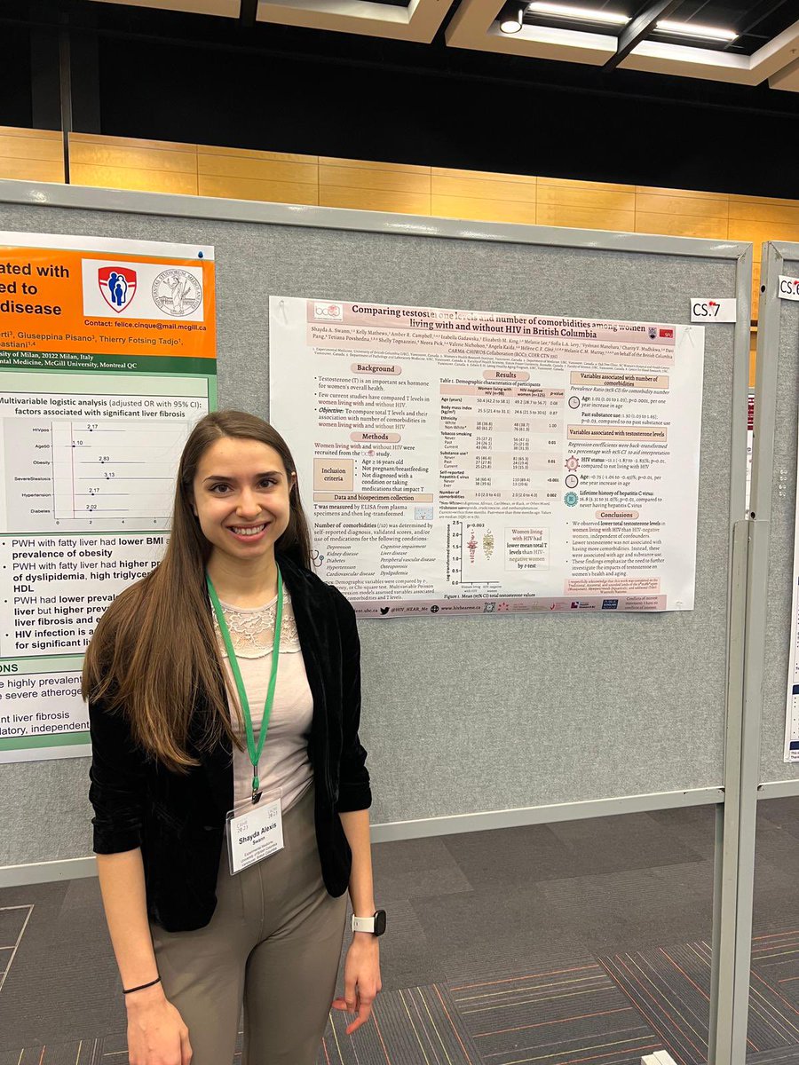 HIV_HEAR_me's tweet photo. We hope you had a chance to pop by some of our poster’s highlighting our various women’s HIV research this weekend! 
#CAHR2023 https://t.co/gHTM5Mdstt