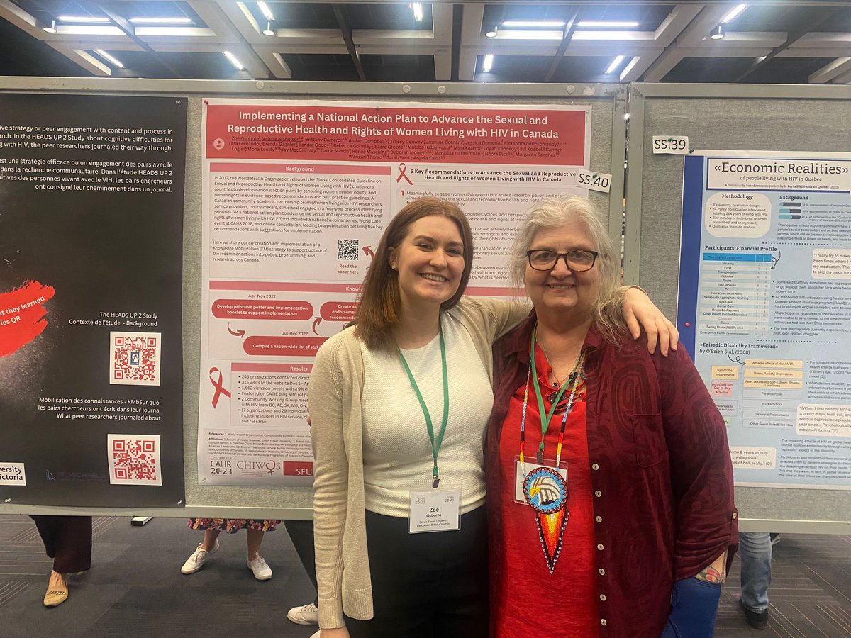 HIV_HEAR_me's tweet photo. We hope you had a chance to pop by some of our poster’s highlighting our various women’s HIV research this weekend! 
#CAHR2023 https://t.co/gHTM5Mdstt