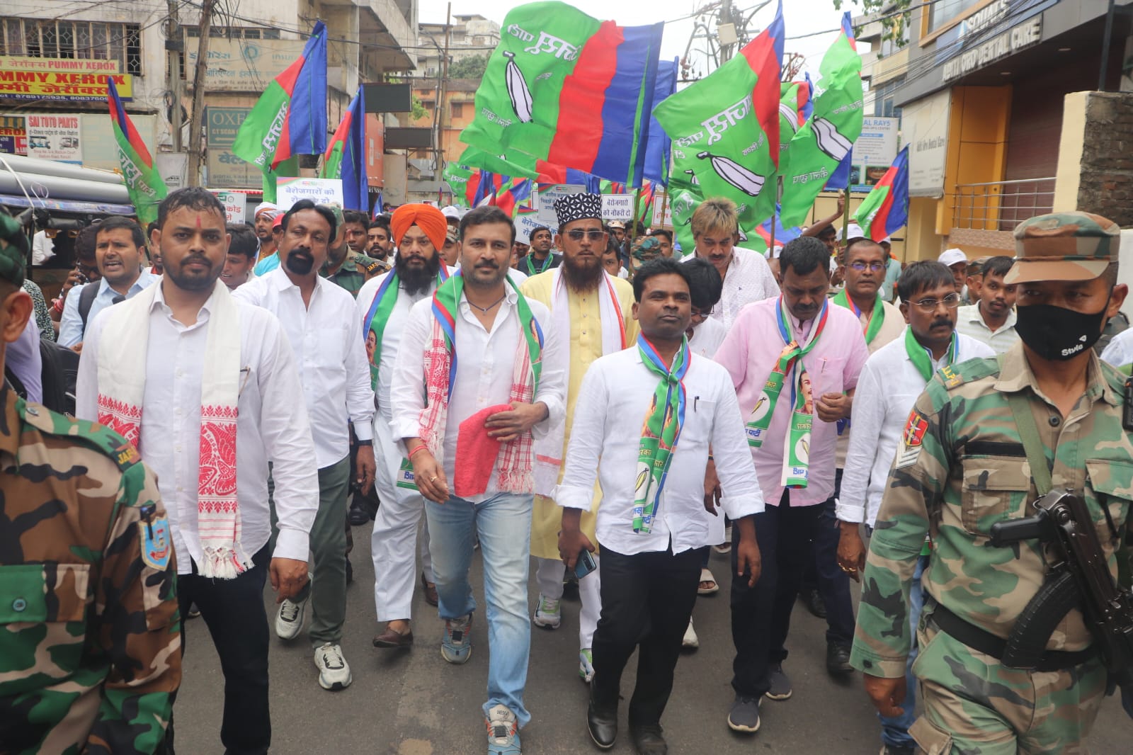 आजसू पार्टी ने बापू वाटिका मोरहाबादी से निकाला सामाजिक न्याय मार्च-AJSU party took out social justice march from Bapu Vatika Morabadi