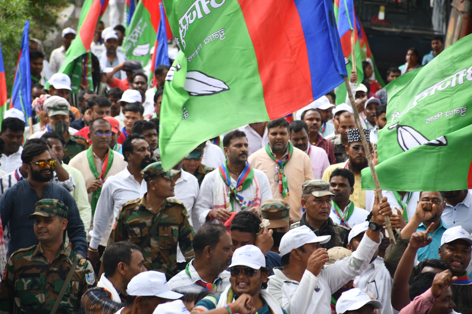 आजसू पार्टी ने बापू वाटिका मोरहाबादी से निकाला सामाजिक न्याय मार्च-AJSU party took out social justice march from Bapu Vatika Morabadi