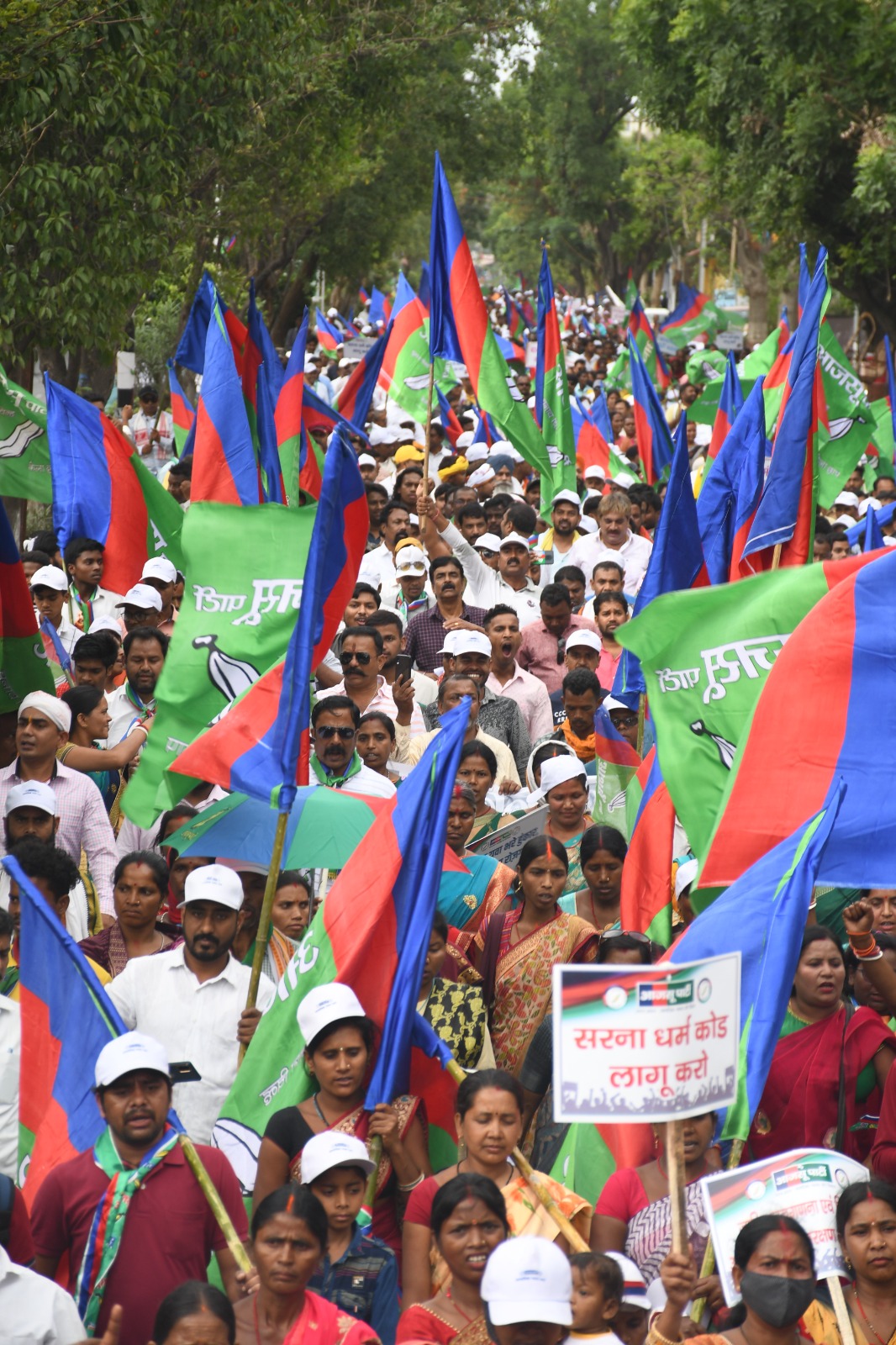 आजसू पार्टी ने बापू वाटिका मोरहाबादी से निकाला सामाजिक न्याय मार्च-AJSU party took out social justice march from Bapu Vatika Morabadi