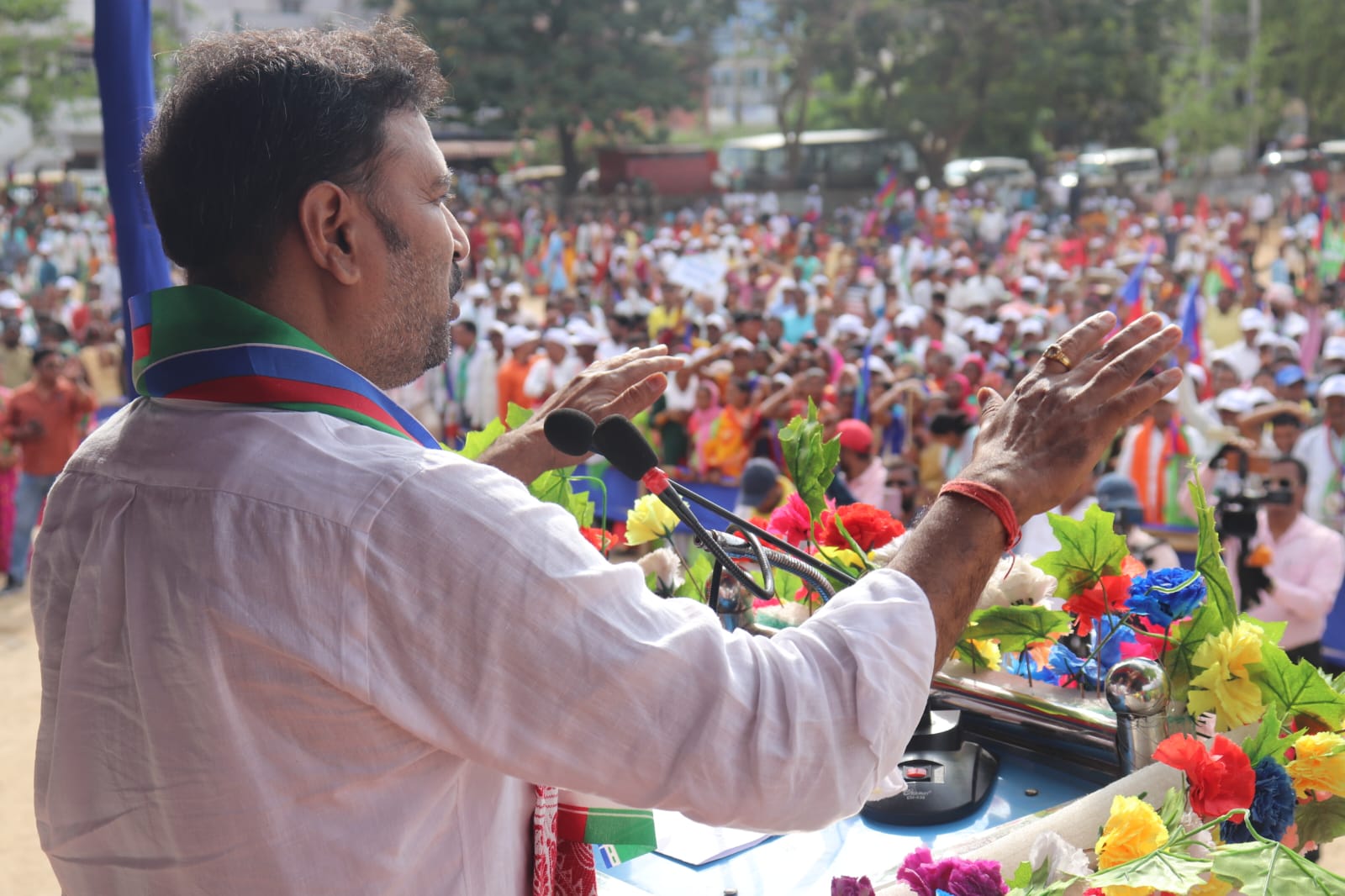 आजसू पार्टी ने बापू वाटिका मोरहाबादी से निकाला सामाजिक न्याय मार्च-AJSU party took out social justice march from Bapu Vatika Morabadi