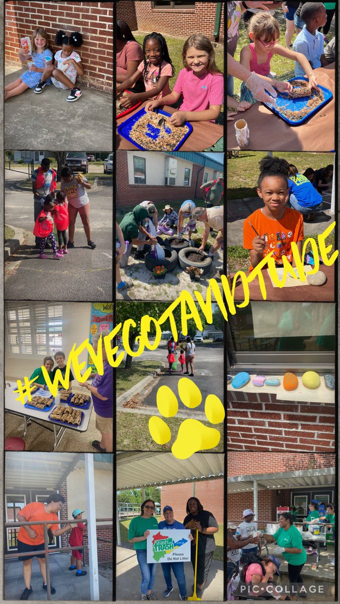 sumter_mes's tweet photo. 100 @sumter_mes students, parents, staff &amp; business partners joined in @SumterCountyGov Stash the Trash Campaign to help our community stay litter free. Also our SIC project  phase 1 has begun to create a green space for our students! @SumterSCSchools @DrWrightSupt #Panthers https://t.co/hUfwETCnWS