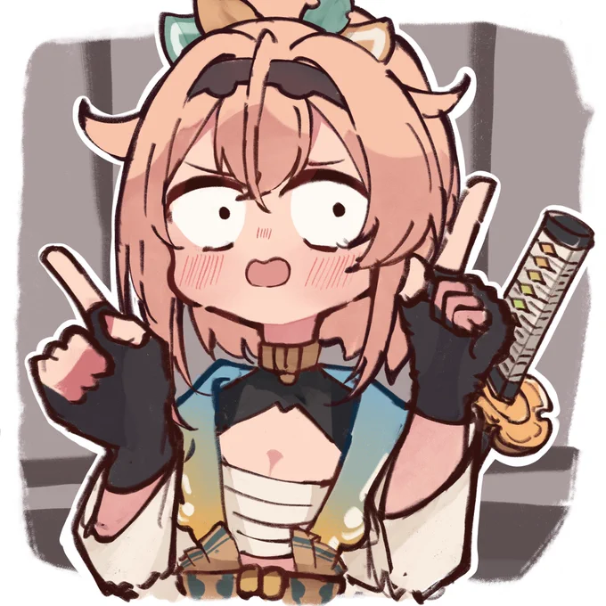 #いろはにも絵を ホロぐらのいろはちゃんのこの顔面白すぎた絵!!