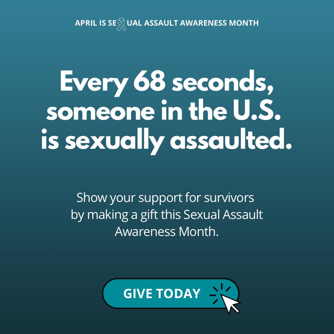 Safe_Alliance's tweet image. Today is the last day to give for Sexual Assault Awareness Month! Your gift helps provide #sexualassault survivors with life-changing resources and gives them a place of safety, hope, and healing. Support our #SAAM campaign today: safealliance.org/give  #safeallianceclt