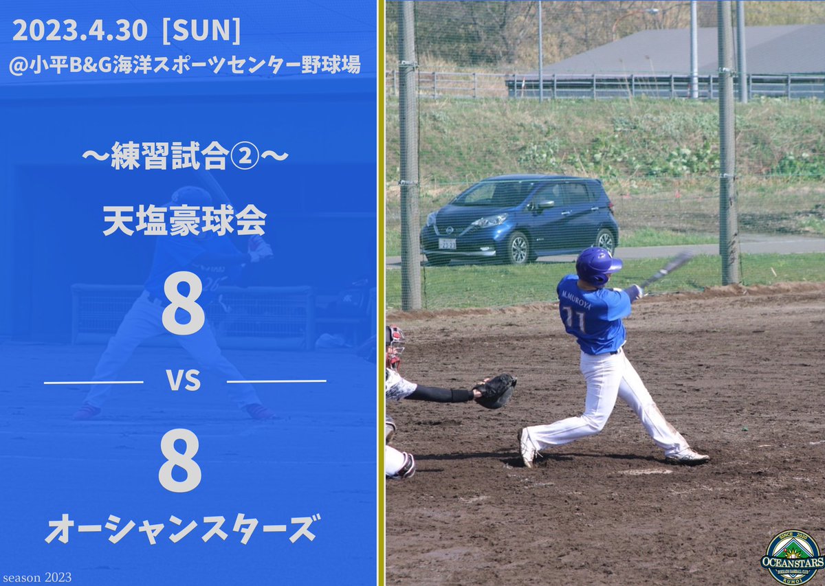 oceanstars07's tweet photo. 2試合通して、例年よりも早い段階で打線は調子を上げてきており、打ってチャンスを作り、打って点を取るということができていました。
守備面では2試合目はエラーが多く出てしまい、勝ちきれなかったところが反省点でした、、
来週はチーム初の早朝試合！からの旭川に移動して試合になります！ https://t.co/Tm5GI6RpLQ