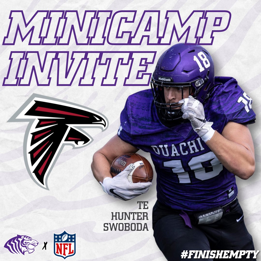 OuachitaFB's tweet photo. Congrats to TE @hunterswobda ! Moving on to the next level with the @AtlantaFalcons ! https://t.co/5RiEgm2bvm