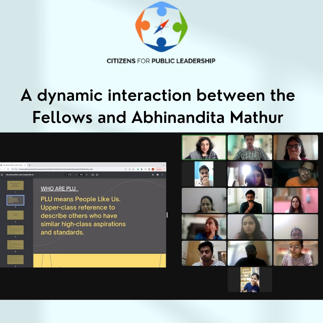 CPLFellows's tweet photo. We were delighted to have @abhinandita_m from @AamAadmiParty  speak to #CPLFellows on why politics needs "people like us". The session proved insightful as the topic of discussion covered a wide range of issues on India's politics. 

#CPL #Leadership #politics https://t.co/uBawDrSyoA