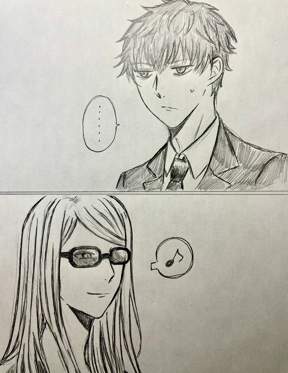 テス兄と一ちゃん 「無言の舌戦」