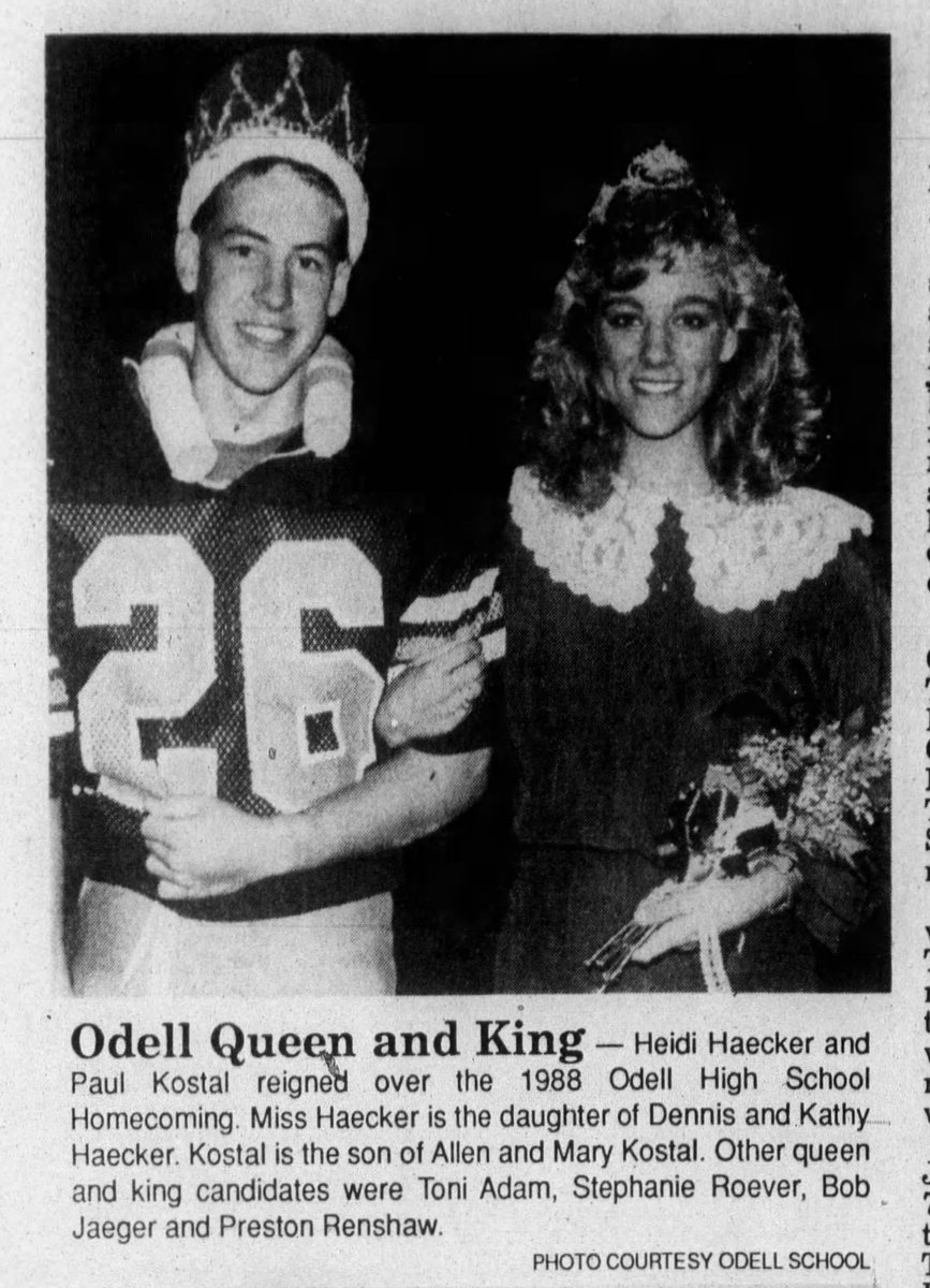 SuitUpVarsity's tweet photo. 1988 football, Odell homecoming style. https://t.co/tX6y3hMZwr