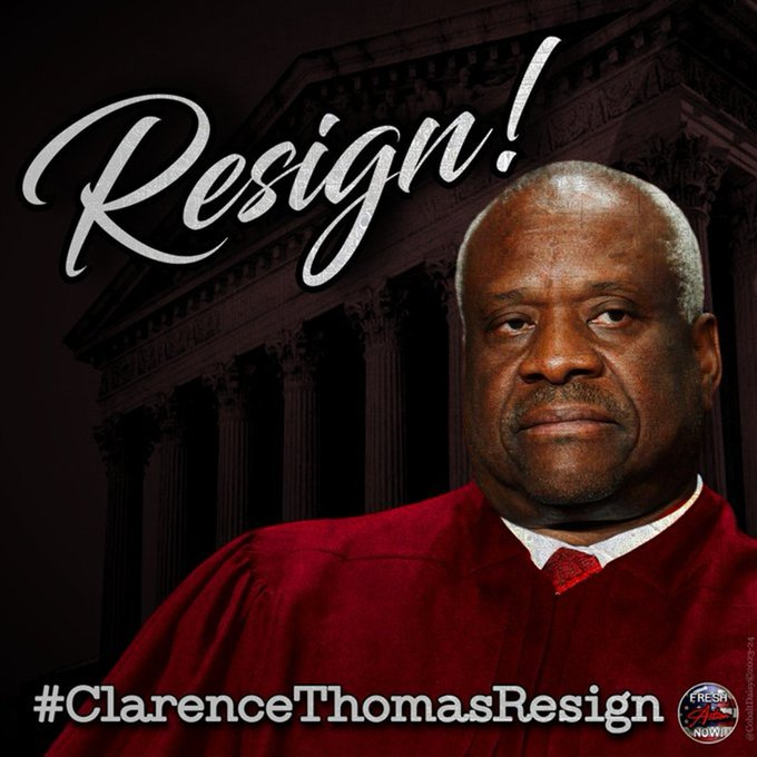 If Clarence Thomas is incapable of understanding financial disclosure statements is he really capable of interpreting the constitution?

His recents decisions and opinions show he can only interprete what his rich "friends" want from him.

 #ClarenceThomasrResign 
#FreshResists