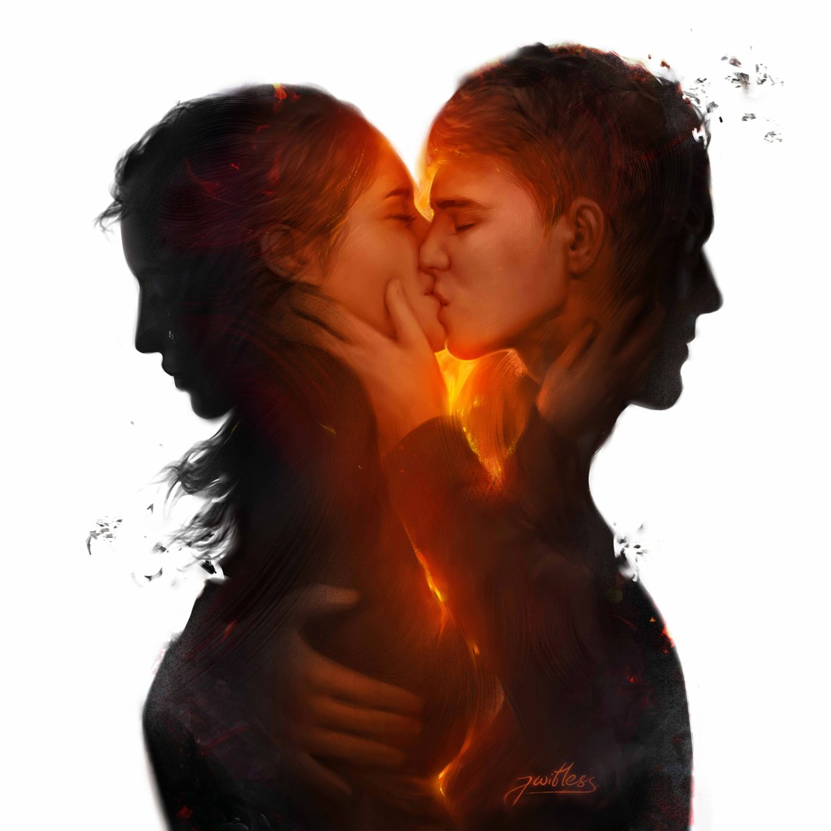 Is it true Love lasts three years? #digitalart #symbolism #romanticart #coupledrawing