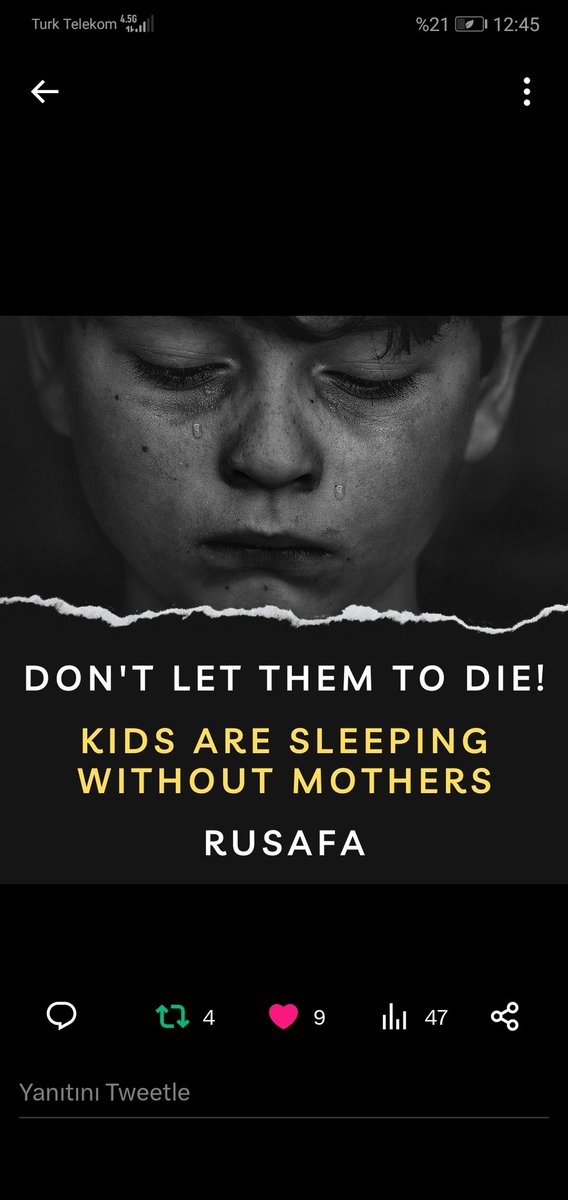 SametKutu's tweet photo. Stop The Oppession
#help
#UNICEF
#Rusafa
#TC_Disisleri
#TCBAGDATBE
#alirizaguney_tc
#RTErdoğan
Stop The Oppression
Çocuklar Annesiz Uyuyor https://t.co/fVH4756oa3