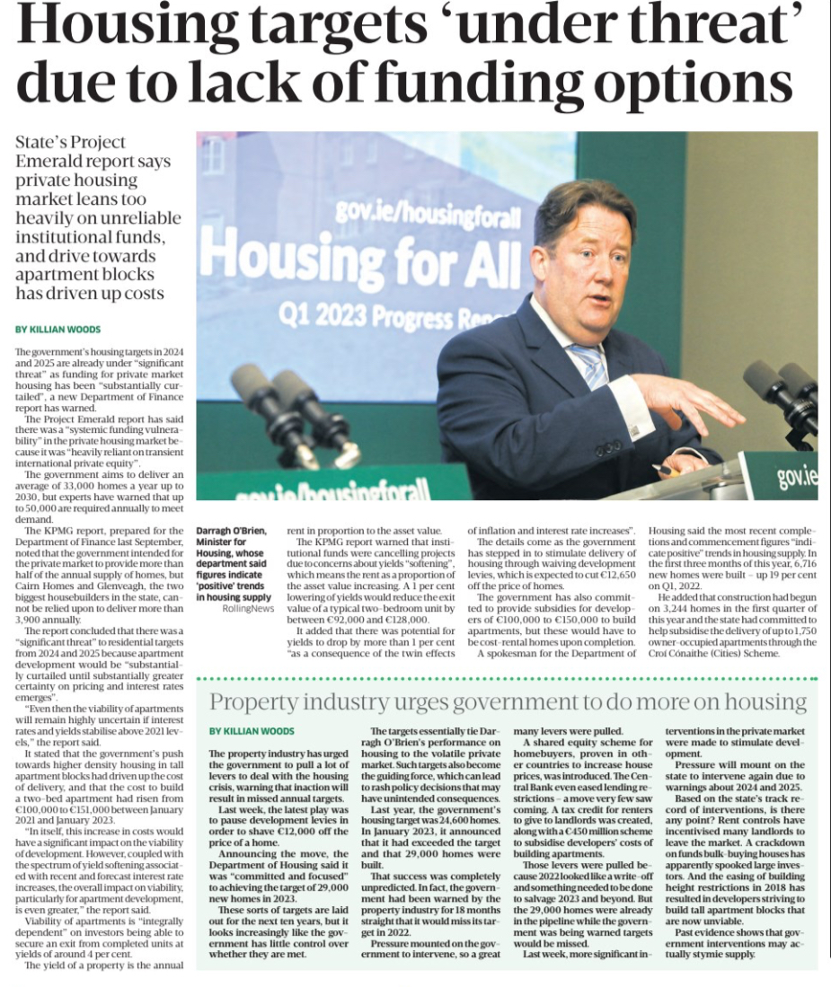 MaoiliosaRey's tweet image. Government complete reliance on an unpredictable private housing market may lead to more rash policy decisions this year- @businessposthq by @killianwoods