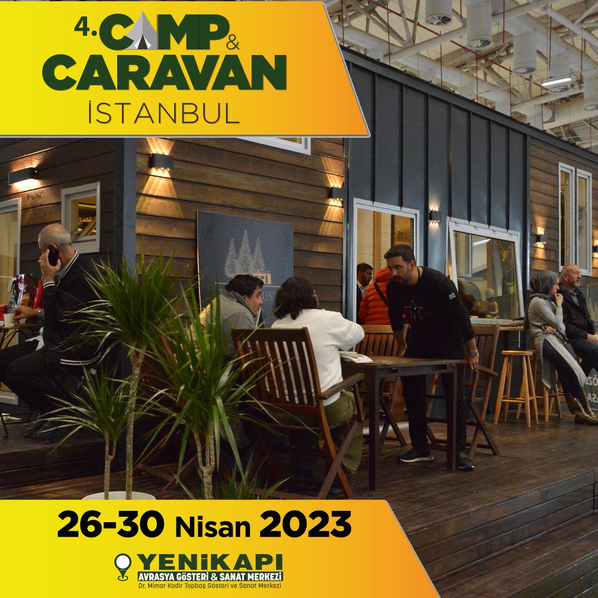 cnrcampcaravan's tweet photo. Karavandan çadıra, tiny housedan outdoor malzemelerine kadar aradığınız her şey Camp &amp; Caravan İstanbul Fuarı'nda! 🌿

30 Nisan 2023 18.00'a kadar Yenikapı - Avrasya Gösteri ve Sanat Merkezi'nde ziyaret edebilirsiniz.

Online biletinizi hemen alın.
https://t.co/IbmKwwEIb8 https://t.co/6NVxpyXFJ0