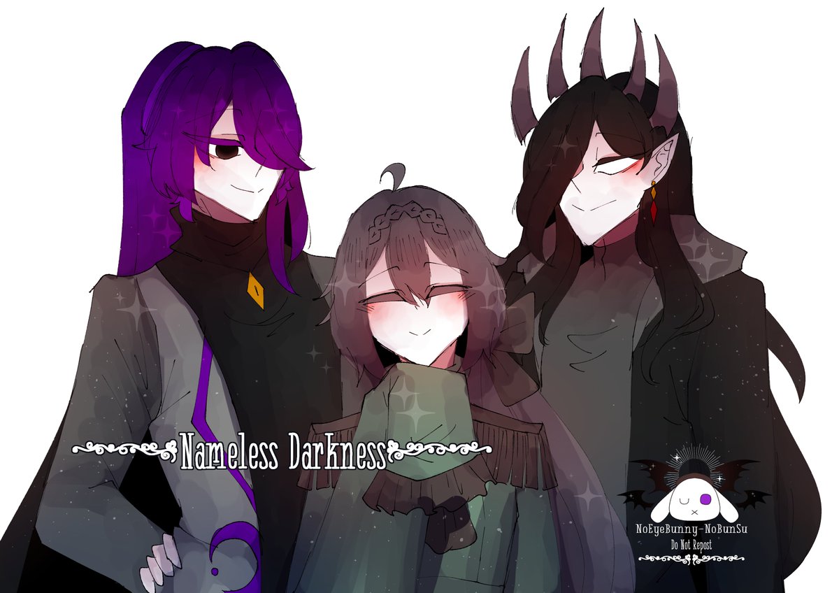 Nameless Mist Nameless Mist, Darkness, and Cxaxukluth Fan art for @Enothela san and ...