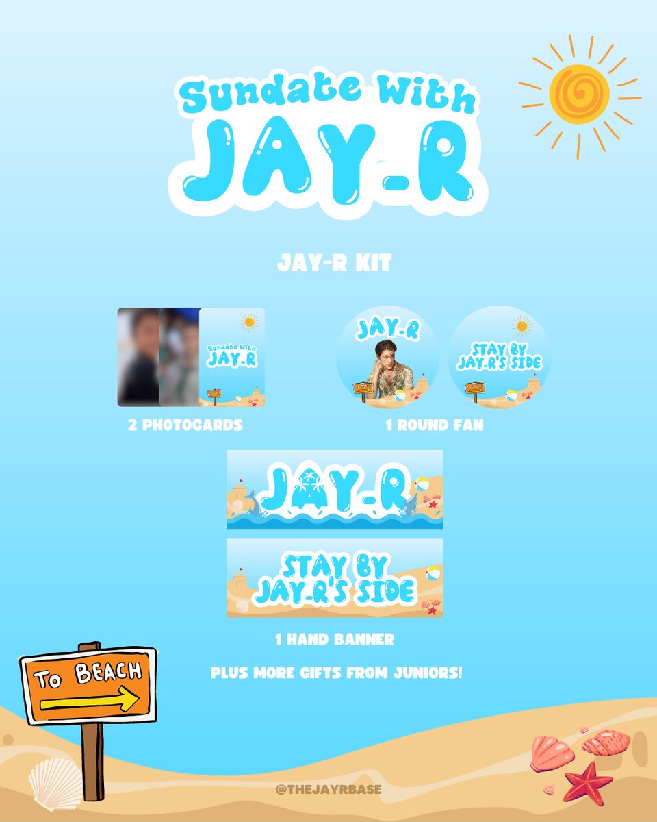 THEJAYRBASE's tweet photo. "Like hot summer, na na na...☀️"

Here are the previews for the JAY-R kit to be distributed this May 7! We have few slots left, register now and have a fun time with JAY-R on sunday! 💙⛱️🍃

🔗 https://t.co/UpkyYXWYfA

#JAYR #JayrAlbino #SunDATEWithJAYR @albinojayr https://t.co/HjZ8dmAMBP