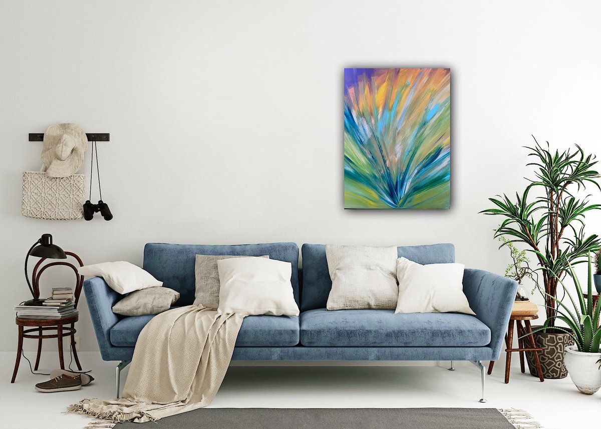 En nog een schilderij. Een ieder heeft een gevoel bij een schilderij. Maar de naam ‘Blooming’ kwam door. 

Voel wat het met jou doet…

Judith 🎨👩🏻‍🎨