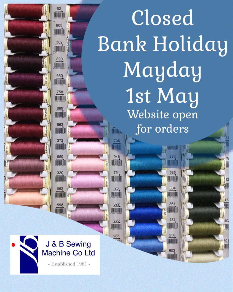 Attention customers! Please be aware that we will be closed on May 1st Mayday Bank Holiday. Our website is open 24/7 to take online orders. Thank you for your understanding.

#MayDayBankHoliday #ClosedForHoliday #BankHolidayWeekend #BusinessClosure #SorryForTheInconvenience