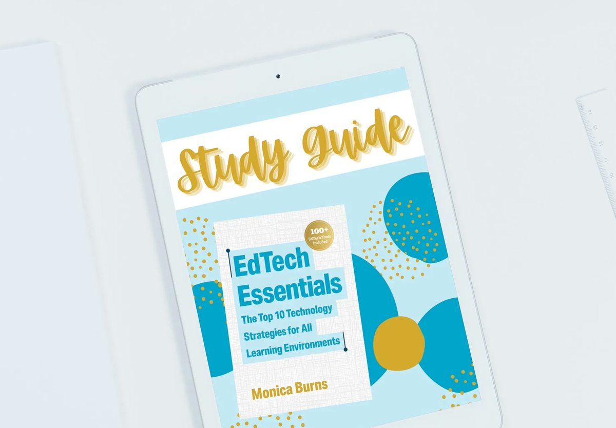 ClassTechTips's tweet image. I created a complementary study guide to go along with my book #EdTechEssentials from @ASCD

Download it here 👉 classtechtips.com/studyguide