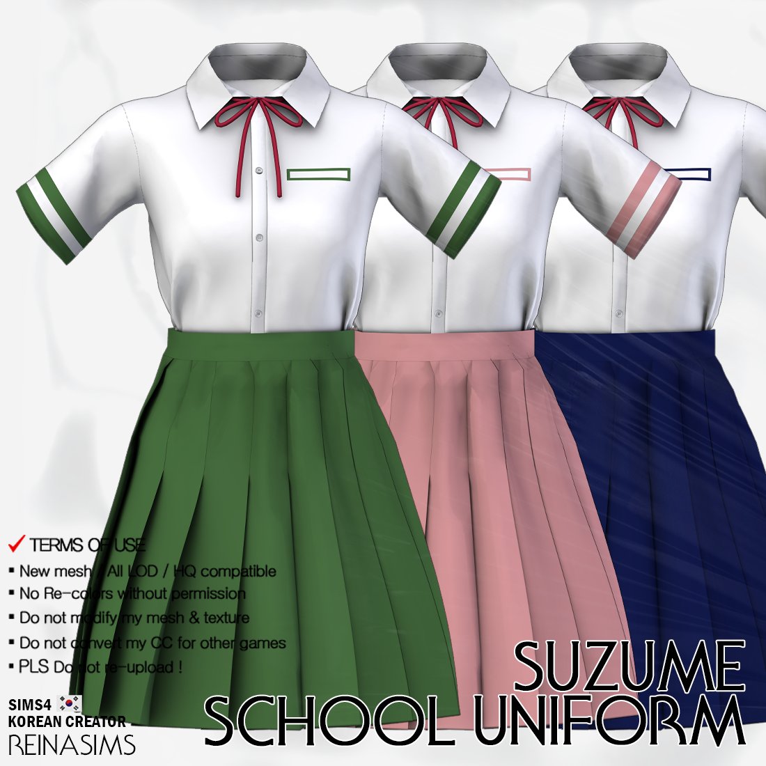 Casper_S4's tweet photo. [심즈4 여심의상] Reina_TS4_Suzume School uniform
EARLY ACCESS (PUBLIC RELEASE : KST/MAY.30.2023)
https://t.co/KwyCXtj94q https://t.co/izXb1XPMVR