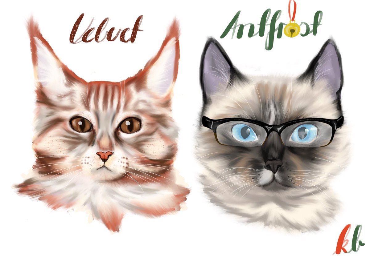 Velvetfrost as cats :> #velvetiscakefanart #antfrostfanart
I’m just practicing drawing cats :)