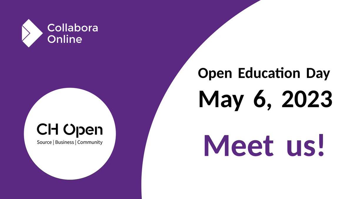 CollaboraOffice's tweet photo. 🇬🇧 Next Saturday, meet us at the @CH_Open Open Education Day!
🇩🇪 Treffen Sie uns nächsten Samstag beim #OpenEducationDay in #Bern!
🇫🇷 Venez nous rencontrer samedi au Open Education Day à la @PHBern_ch !
🎓 https://t.co/mWzE6cRCAm
#opensouce #education #twitterlehrerzimmer https://t.co/Dz8XPF4Gji