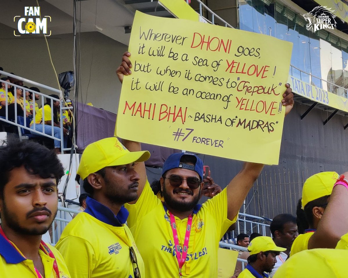 ChennaiIPL's tweet photo. The Superfans have arrived from 5 cities 🥳

All in readiness #WhistlePoduExpress #CSKvPBKS 🦁💛 https://t.co/gQNhT97kzN