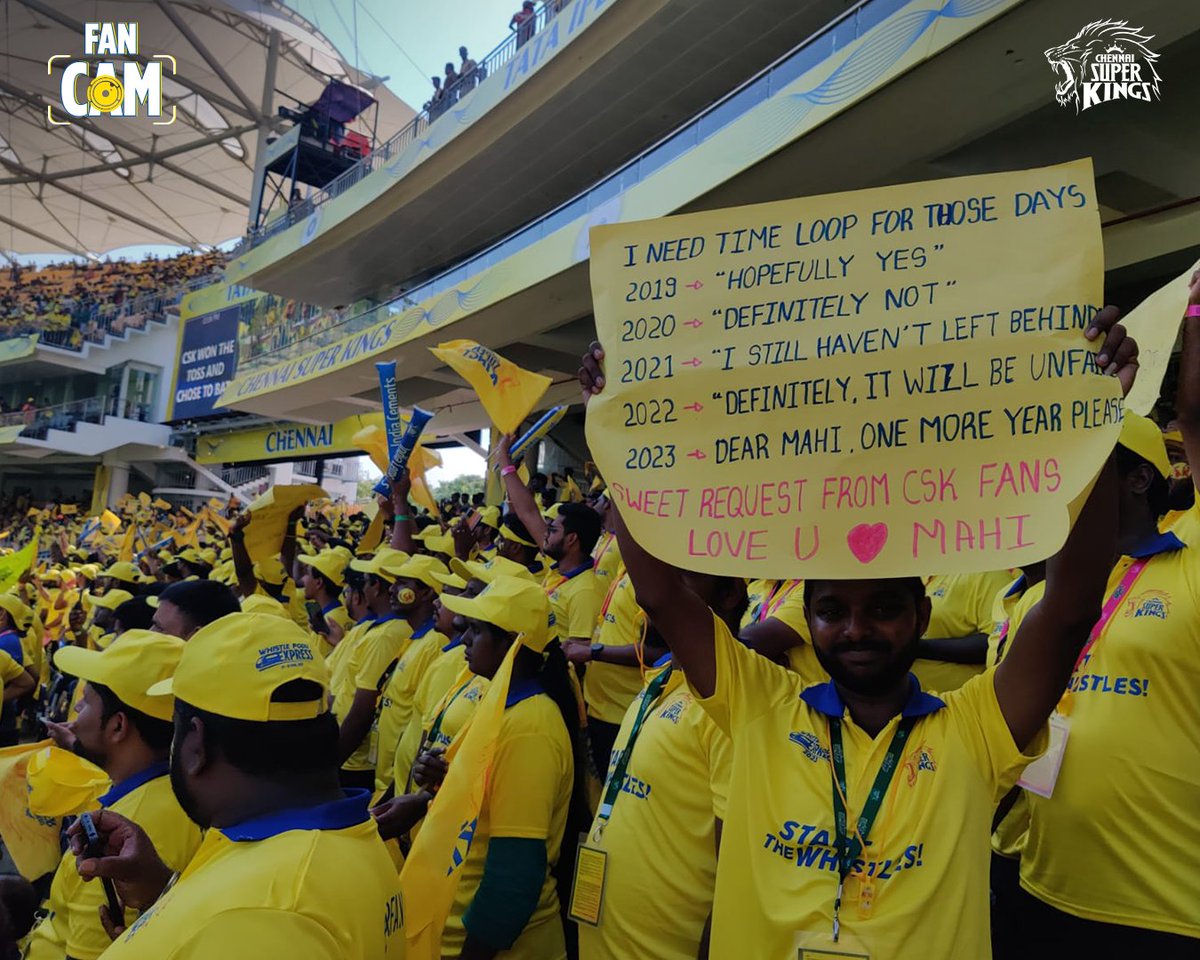 ChennaiIPL's tweet photo. The Superfans have arrived from 5 cities 🥳

All in readiness #WhistlePoduExpress #CSKvPBKS 🦁💛 https://t.co/gQNhT97kzN