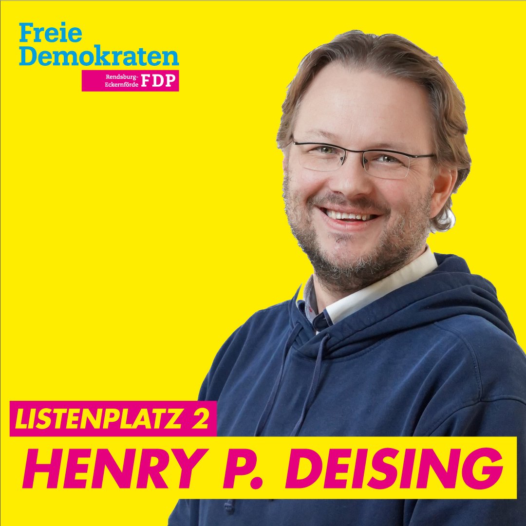 fdp_rd_eck's tweet photo. 𝗛𝗲𝗻𝗿𝘆 𝗣. 𝗗𝗲𝗶𝘀𝗶𝗻𝗴 (43) , Sachbearbeiter
𝗟𝗶𝘀𝘁𝗲𝗻𝗽𝗹𝗮𝘁𝘇 𝟮 - 𝗪𝗮𝗵𝗹𝗸𝗿𝗲𝗶𝘀 𝟬𝟲 (Hohn - #Bargstall, #Breiholz, #Christiansholm, #Elsdorf-Westermühlen, #Friedrichsgraben, #Friedrichsholm, #Harndorf, #Hohn, #Königshügel, #Lohe-Föhrden, #Nübbel) https://t.co/27Lqnu3nTI