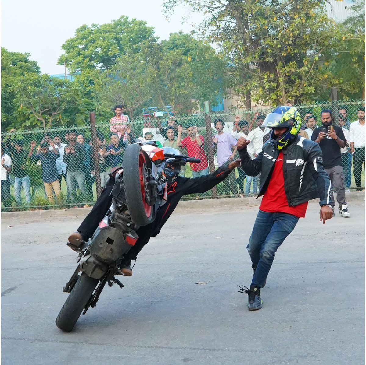 svietofficial's tweet photo. #BikeStunts to Remember: Our Daredevil Performers Steal the Show during Spontania'23.

#livemusic #culturalexperience #SVGOI #Sviet #spontania #culturalevent #events #talent #SVCP #engineering #bestcollege #games #dance #modeling #singing chandigarhlife https://t.co/tpUvleu8PK