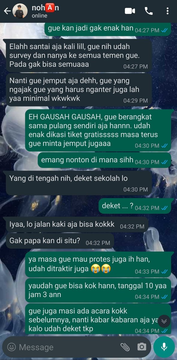 neuroecstacy's tweet photo. Mau nonton GOTG 3 gak, Lil?

An #eumppapham three-tweets fiction, ft. MHR and CMW. https://t.co/mTNtbADHf1
