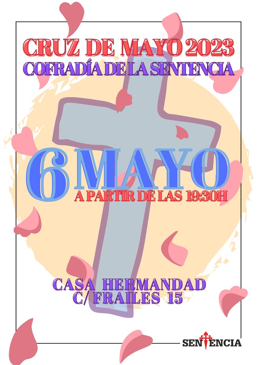 lasentencia's tweet photo. AGENDA |
Recuerda que el próximo sábado 6, celebramos la Cruz de Mayo.
Ven a pasar una maravillosa velada en nuestro habitual ambiente familiar.
Te esperamos en calle Frailes a partir de las 19:30 horas.
#CofradíasMLG https://t.co/Y8EmGOIZ6G