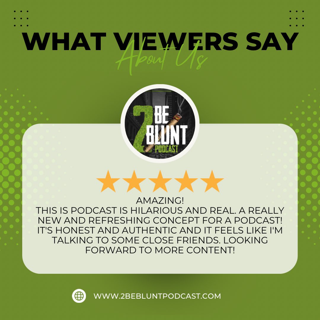 2BeBluntLIVE's tweet photo. Another satisfied listener 😎 #2bebluntpodcast #ctpodcast #PodcastAndChill #gasleak #LeafsForever #420community https://t.co/Ca2Cqy9Grl