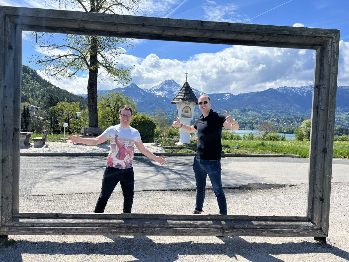 OtherBundesliga's tweet photo. ☀️🗻 A lovely little loop around the Faaker See in Carinthia to start the Austrian Cup final day. What a beautiful place! 🤩 https://t.co/74JbyAIHRr