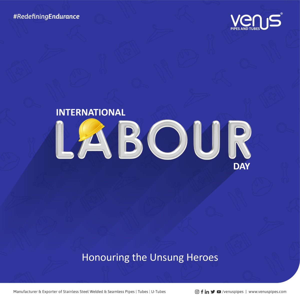 VenusPnT's tweet photo. On this Labour Day we salute the unwavering dedication of hardworking labor force. Your tireless efforts keep our country moving forward. Thank you for your valuable contributions!
#labourday2023 #labourday #SeamlessPipes #Tubes #UTubes #venuspipesandtubes #utubes #stainlesssteel https://t.co/Zycn90t2Mz