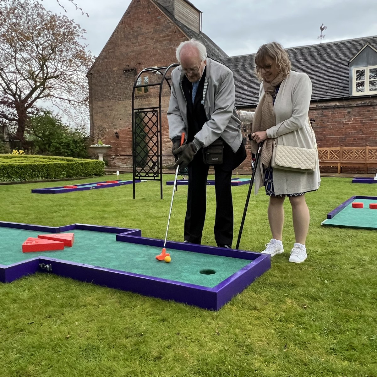 Putter Madness (@putter_madness) on Twitter photo What a wonderful day yesterday at the brilliant Blakelands Country House for the wedding of Nicole & Tom.
Not even a bit of rain in the afternoon could dampen the day ⛳️ 
#CrazyGolf #Wedding2023 #blakelandscountryhouse #MiniGolf #MiniPutt #Wedding What a wonderful day yesterday at the brilliant Blakelands Country House for the wedding of Nicole & Tom.
Not even a bit of rain in the afternoon could dampen the day ⛳️ 
#CrazyGolf #Wedding2023 #blakelandscountryhouse #MiniGolf #MiniPutt #Wedding