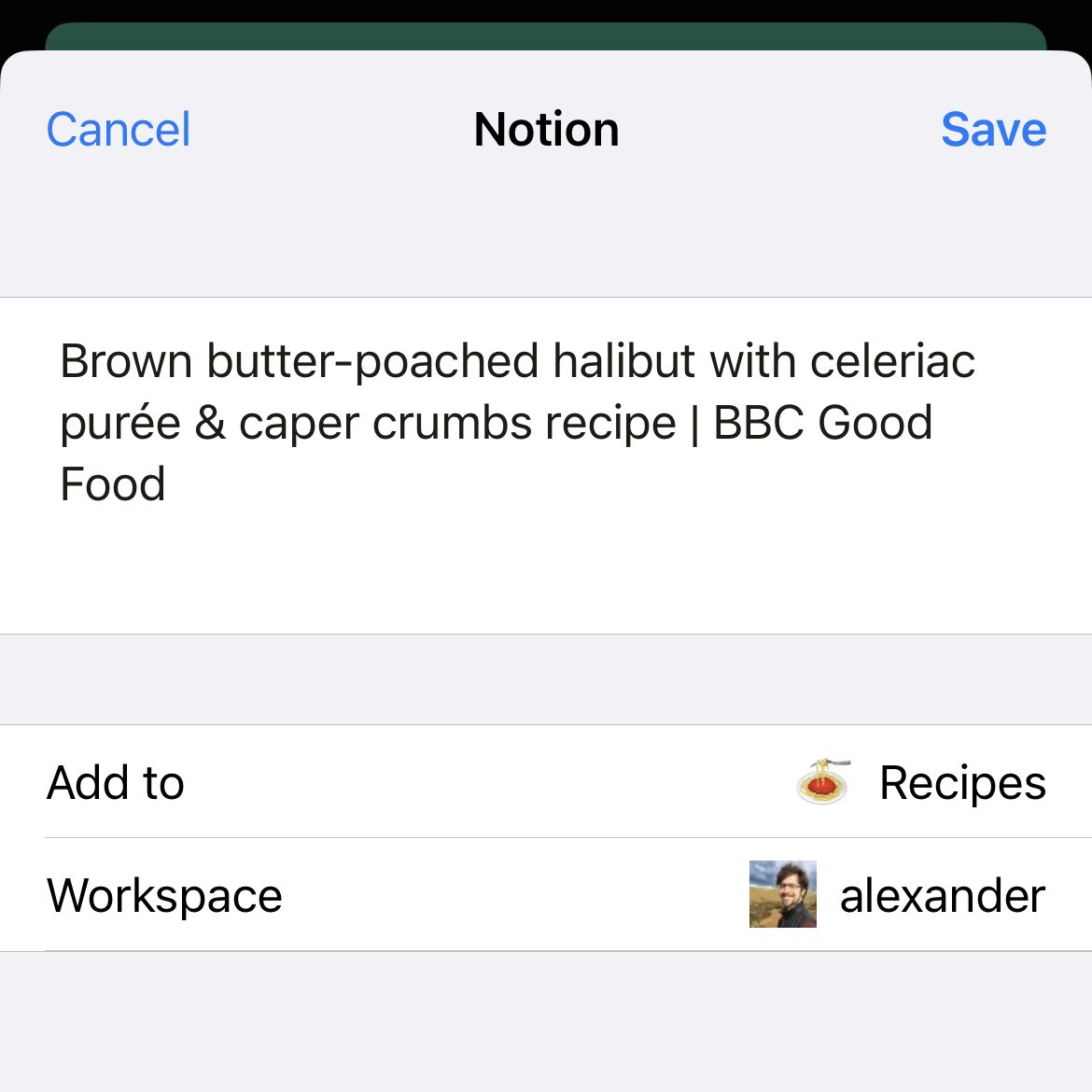 daftmonk's tweet photo. @NotionHQ can I submit a feature request here?

I’d love the iOS share sheet to be a bit more customisable, namely to have the option of including a multi-select field from an associated database!

I would use this (for example) to add tags from my Recipes database: https://t.co/Rxqw9s3vT9