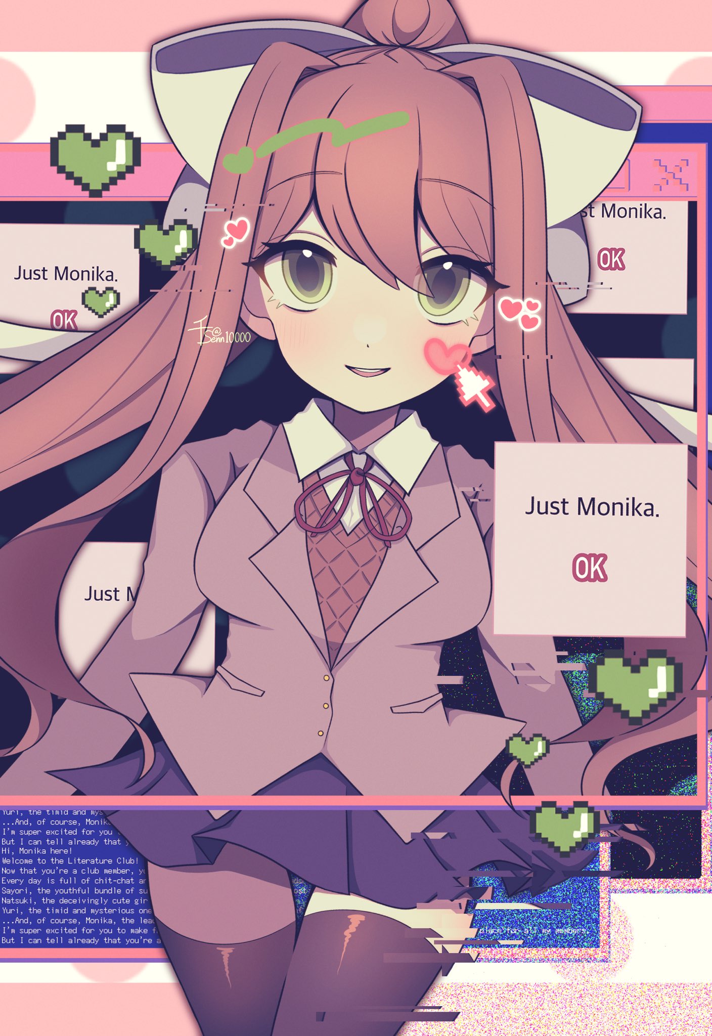 Telling Monika that I'm 10 Years Old