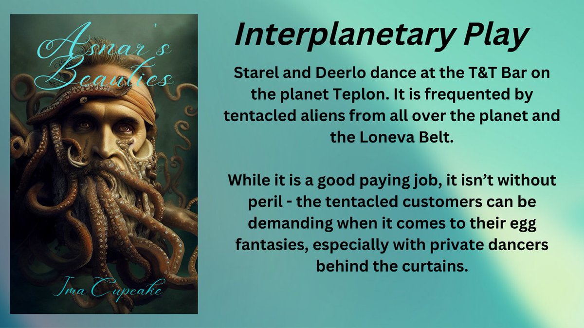 Asnar’s Beauties- three outer space tentacle pregnancy and eggs stories!   4/5🌶

#ShortStory #QuickRead
#SciFiErotica #FantasyErotica #MonsterLovers #Aliensmut #TentacleMonsters #KindleUnlimited 

🔥mybook.to/AsnarsBeauties