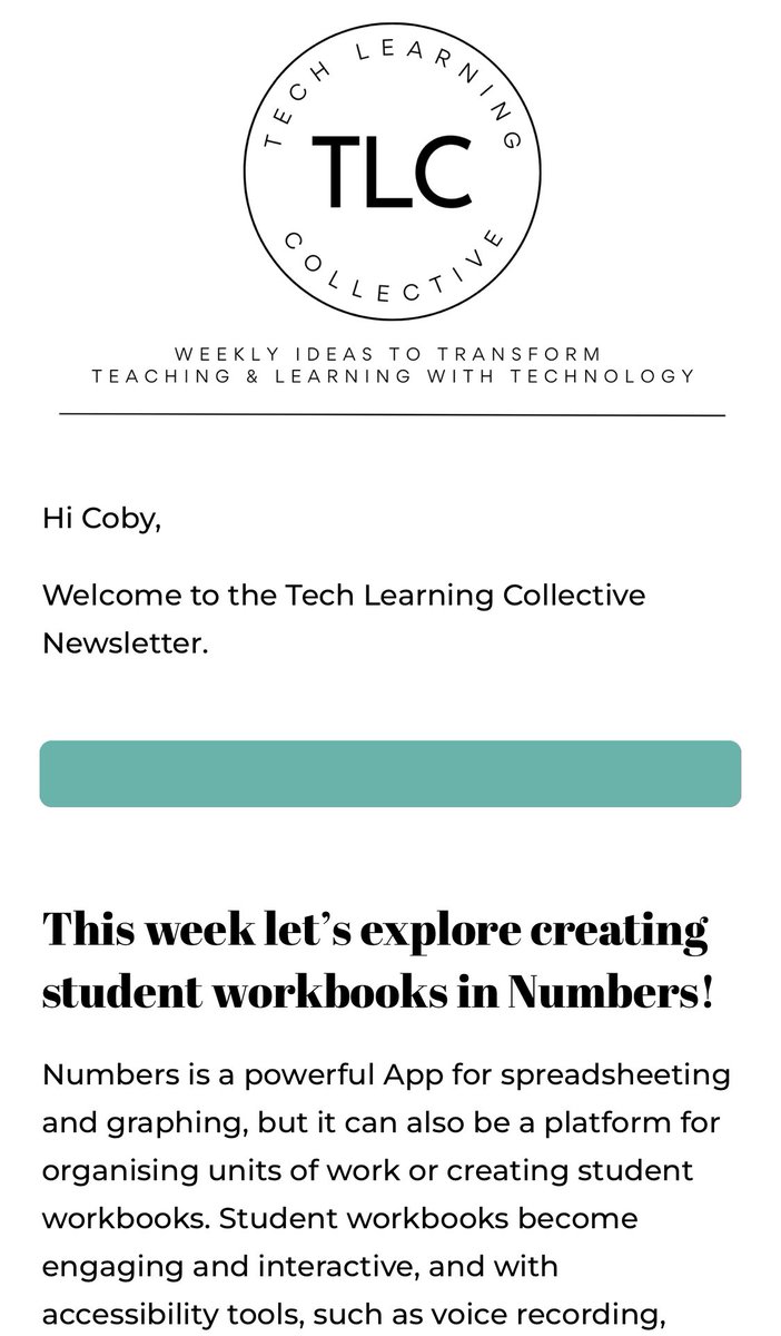 coby_mr's tweet image. Really enjoying this weekly dose of iPad to my inbox 📥 Keep up the great work @julpar75 @sans_chan @insighttechedu @tech_play_teach! 

Do yourself a favour and join the mailing list - bit.ly/techlearningco…

#AppleEduChat
#AussieED
#vicPLN