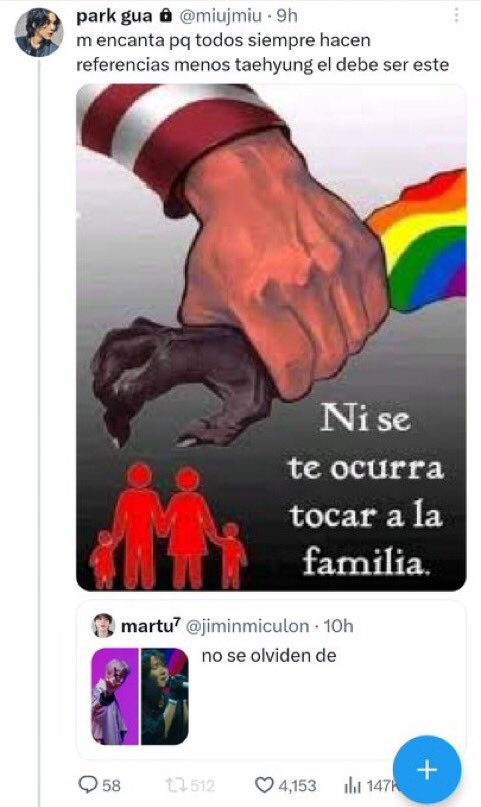 BlockForV's tweet photo. I'm disgusted, 4k likes for a tweet joking about 🐯 being homophobic!!!! And the comments agreeing with them!!!!!! KNOW YOUR LIMITS AS FANS FREAKS 

🚨 REPORY THEM MULTIPLE TIMES 

🔗https://t.co/YQjpbjd5o5 https://t.co/oGSUQauWUW