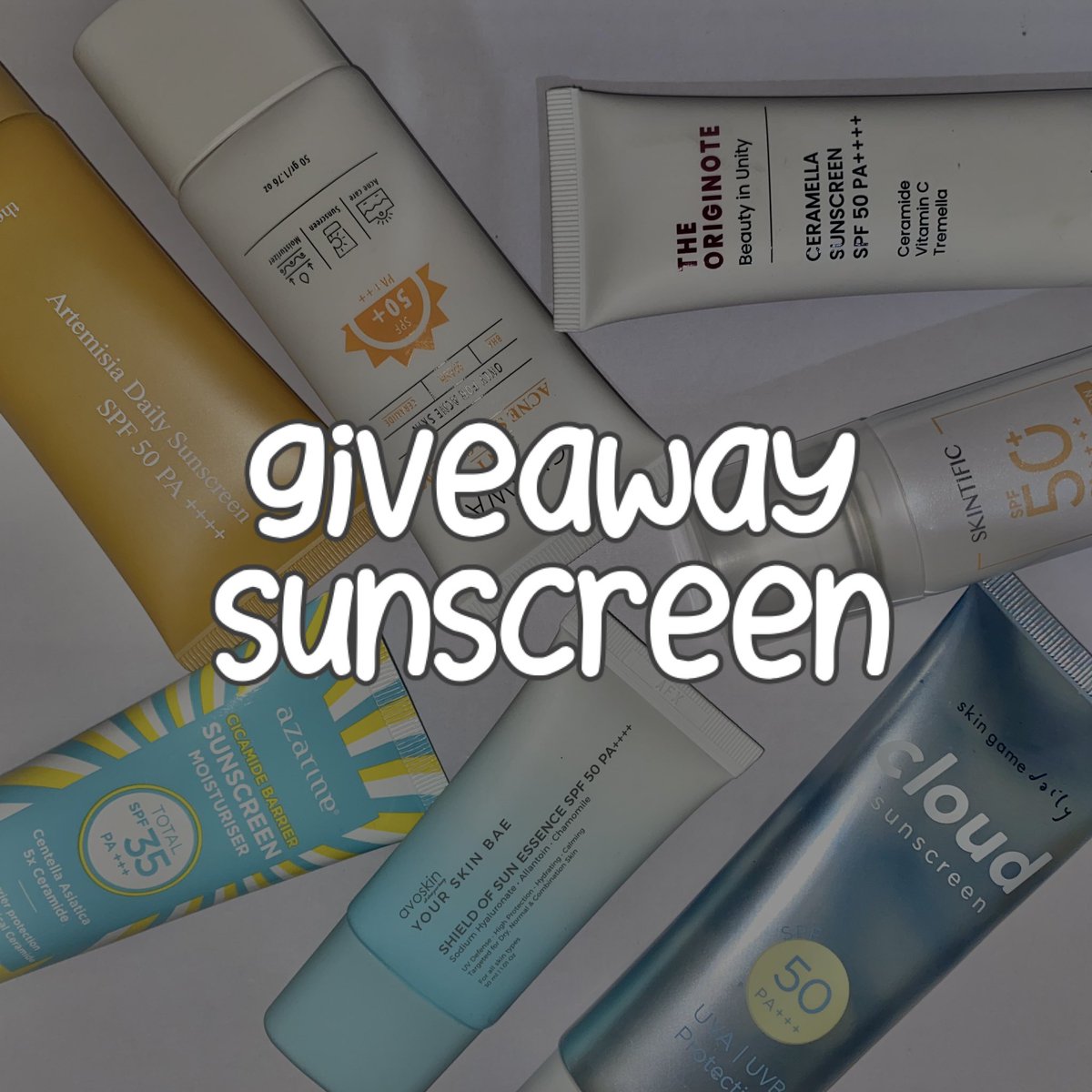 bittercaffeines's tweet photo. GIVEAWAY LAGI YUUUK

Karena akhir2 ini lg panas bgt, aku mau giveaway wishlist sunscreen buat 1 orang pemenang (kalau rame aku tambahin😋)

- follow aku
- rt 💙 tweet ini
- reply mau sunscreen apa aja bebas (cth: mau sunscreen avoskin your skin bae!)

End mingdep yaaaw https://t.co/AR5zKE6Cnk