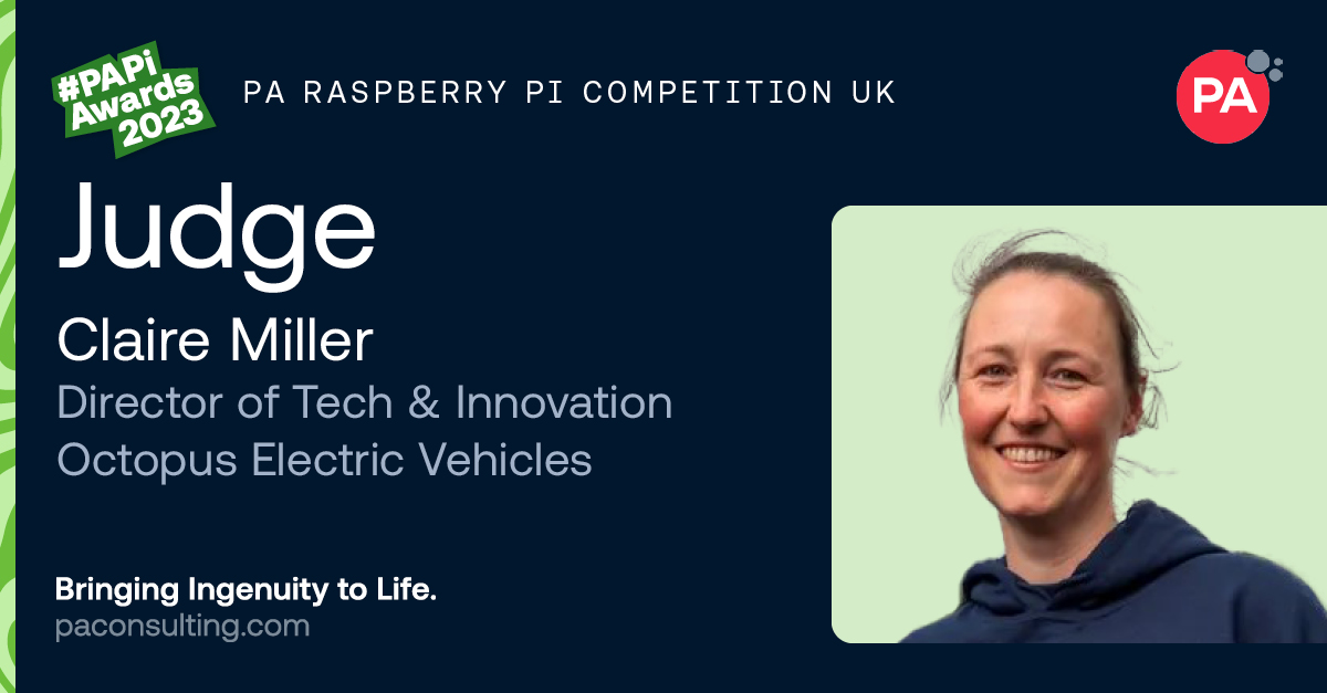 We're pleased to announce that Claire Miller, Director of Tech and Innovation at Octopus Electric Vehicles, will be one of the judges for this year's #PAPiAwards23. Learn more about this year's competition 👉 ow.ly/ES4w50O48lY
#STEM