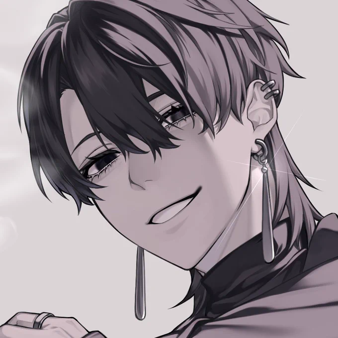 #ゴールデンウィークSNS展覧会2023  髪の長い男中心に描いてます