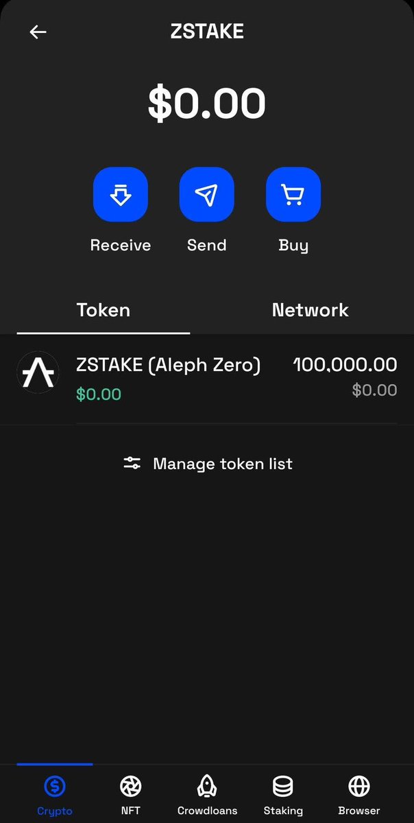Distribution of ZSTAKE tokens to ZKlub NFT holders have begun. #ZKlub #ZSTAKE if you are yet to purchase your ZKlub NFTs, visit a0.artzero.io/launchpad/5FqC…
If you already own ZKlub NFTs, add ZSTAKE token contract to see your balance 5HLhkWGFcyz9D34LYXojxk2uVwxXWUD2JGwWBykcgUSRrVSd