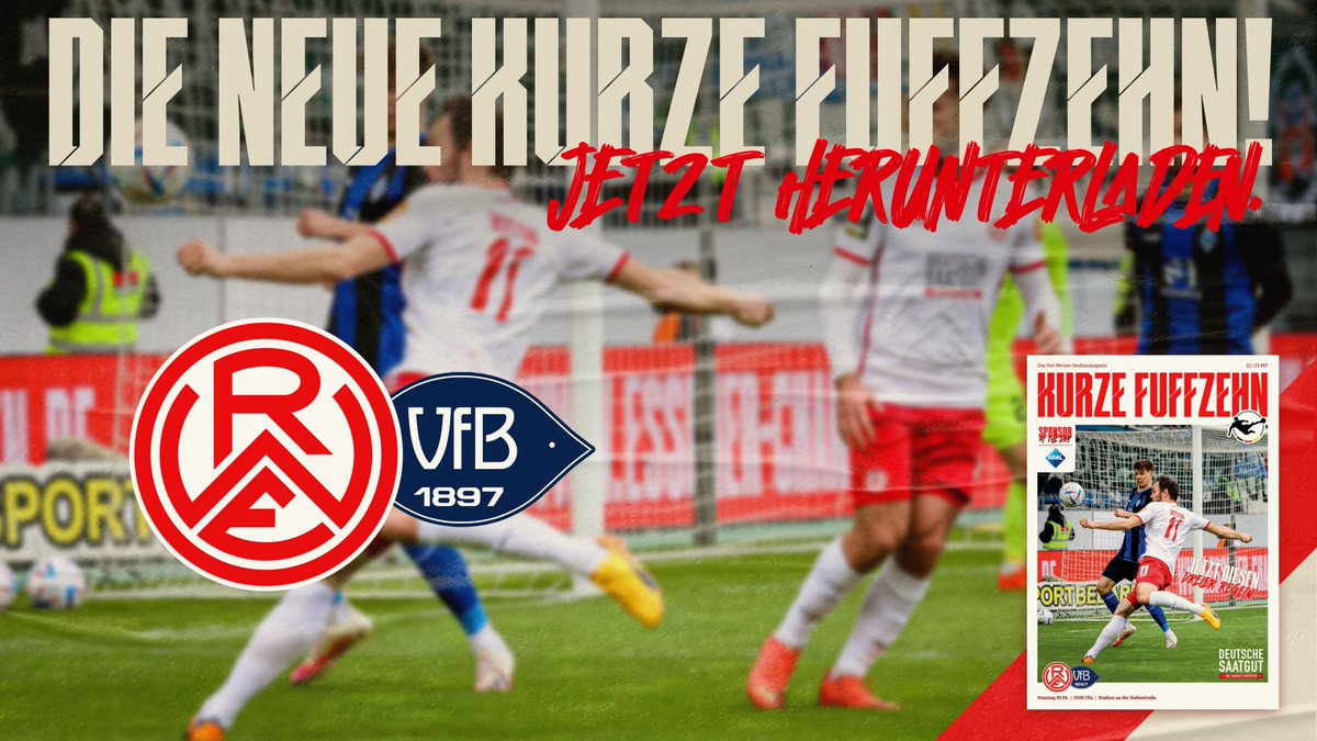 rot_weiss_essen's tweet photo. 🧐 Gegnercheck, #Engelmann-Interview und 70 Jahre Pokalgewinn: Unsere #kurzefuffzehn bringt Euch vor #RWEVFB auf den aktuellsten #rotweissen Stand. Jetzt kostenlos am digitalen RWE-Kiosk downloaden! 👉 https://t.co/MAwlcu9vvd 
#immeRWEiter #nurderrwe https://t.co/3q2HIovIf3